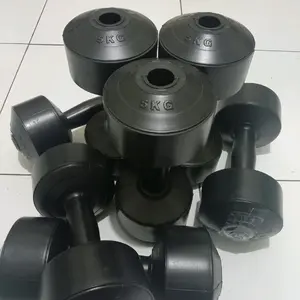 dumbell kosongan/barbel klontongan uk 5kg sepasang (2 biji) HARUS DI ISI DULU SEBELUM PEMAKAIAN Olahraga