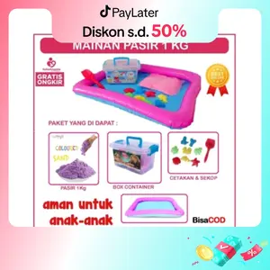 Mainan Pasir Set lkg / Pasir Ajaib / Pasir Kinetik Free Packing Buble dan Dus Toys