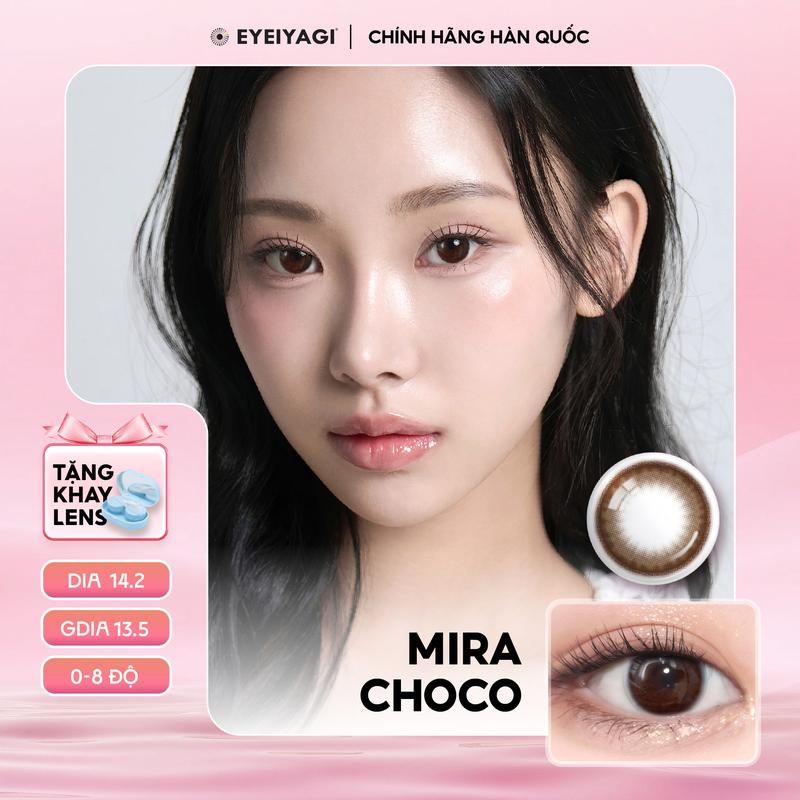 MIRA CHOCO - Lens Hàn Quốc EYEIYAGI nâu tự nhiên.