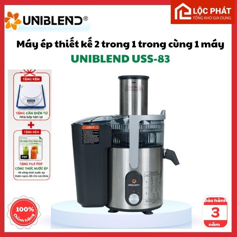 A7QC. Tặng cân điện tử +Máy Ép Trái Cây Uniblend SS-83 1200W | Ép Nhanh Kiệt Bã | Máy Ép Kinh Doanh bảo hành 3 năm