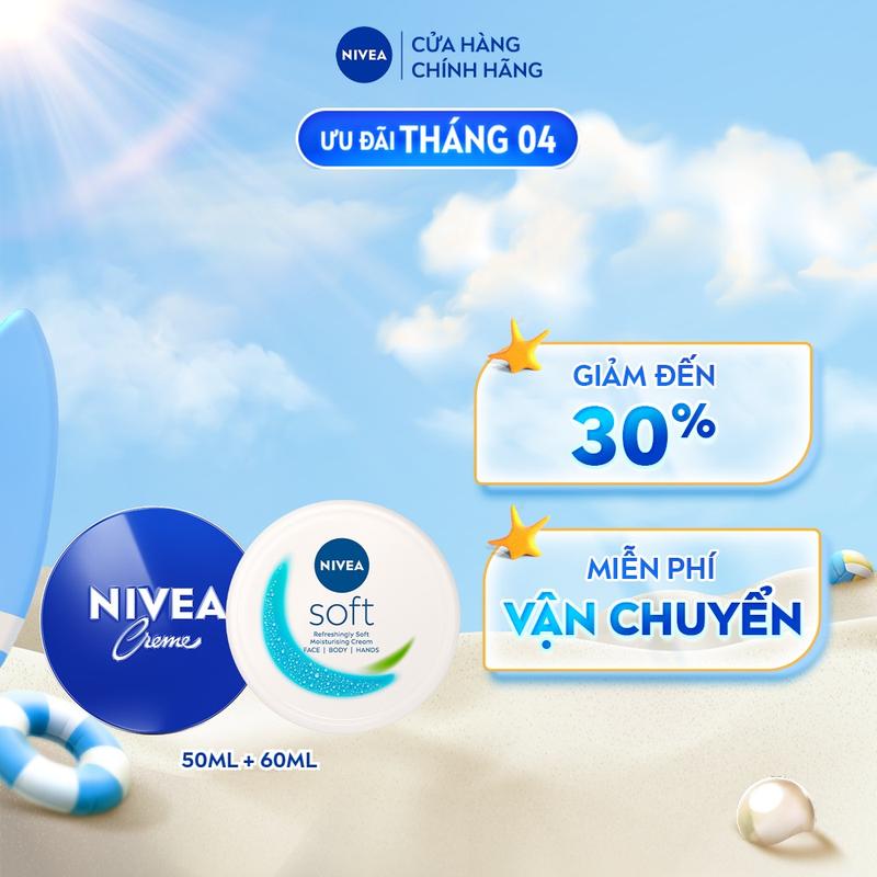 [MỚI] Bộ Đôi Kem Dưỡng NIVEA làm mềm da (50ml) & Kem Dưỡng Ẩm chuyên sâu (60ml) - 80102+89054