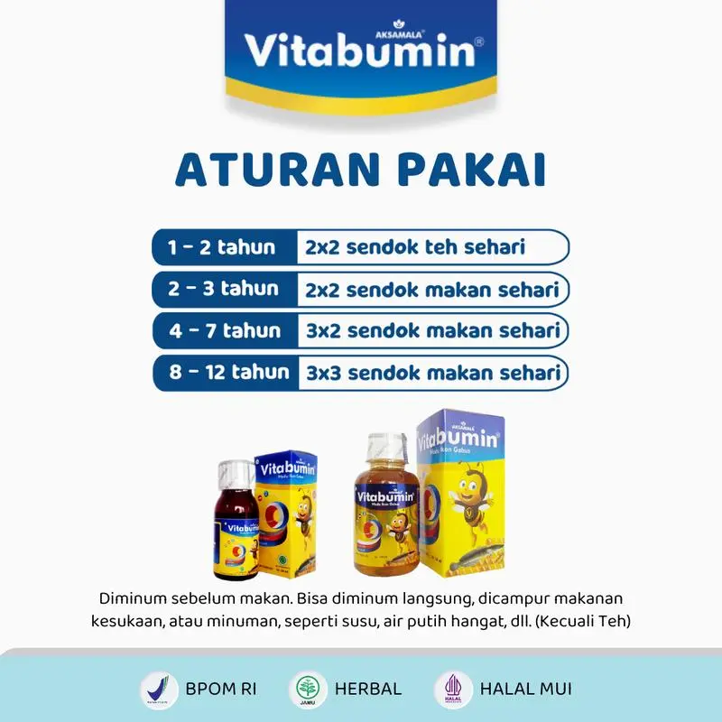 Vitabumin Madu Ekstrak Ikan Gabus - Bantu tingkatkan Nafsu Makan 2