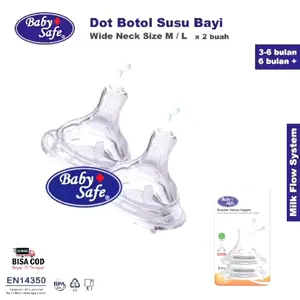Silicone Nipple Dot Wide Neck, Nipple Dot Slim Baby Safe isi 2 pcs Bayi