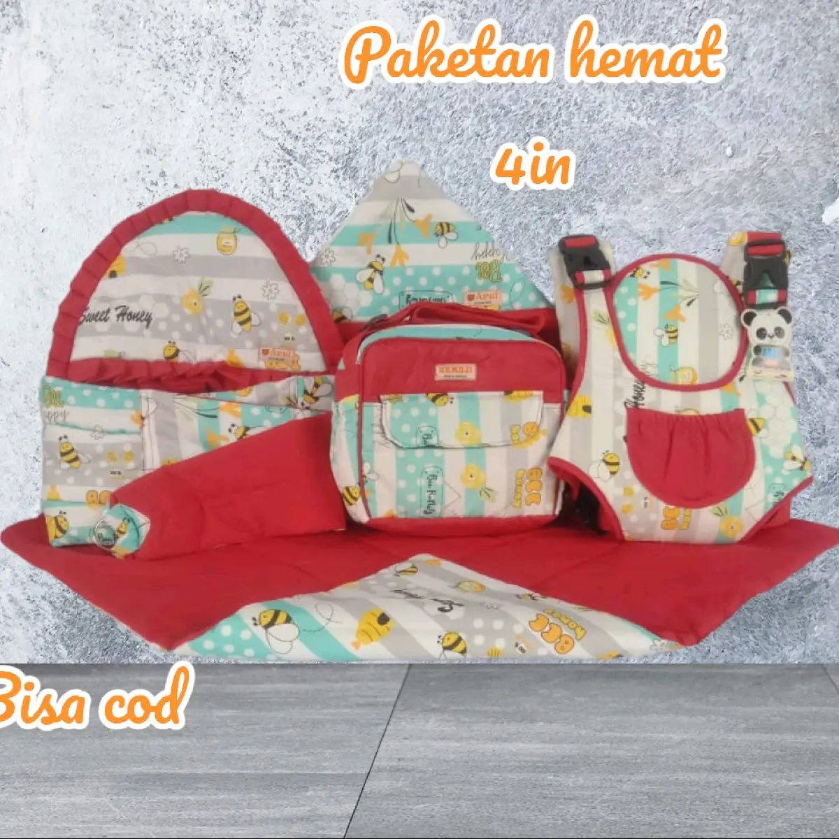 PAKETAN HEMAT 4 IN 1 GENDONGAN RENDA, TAS, SELIMUT, MULTY,BAYI BALITA