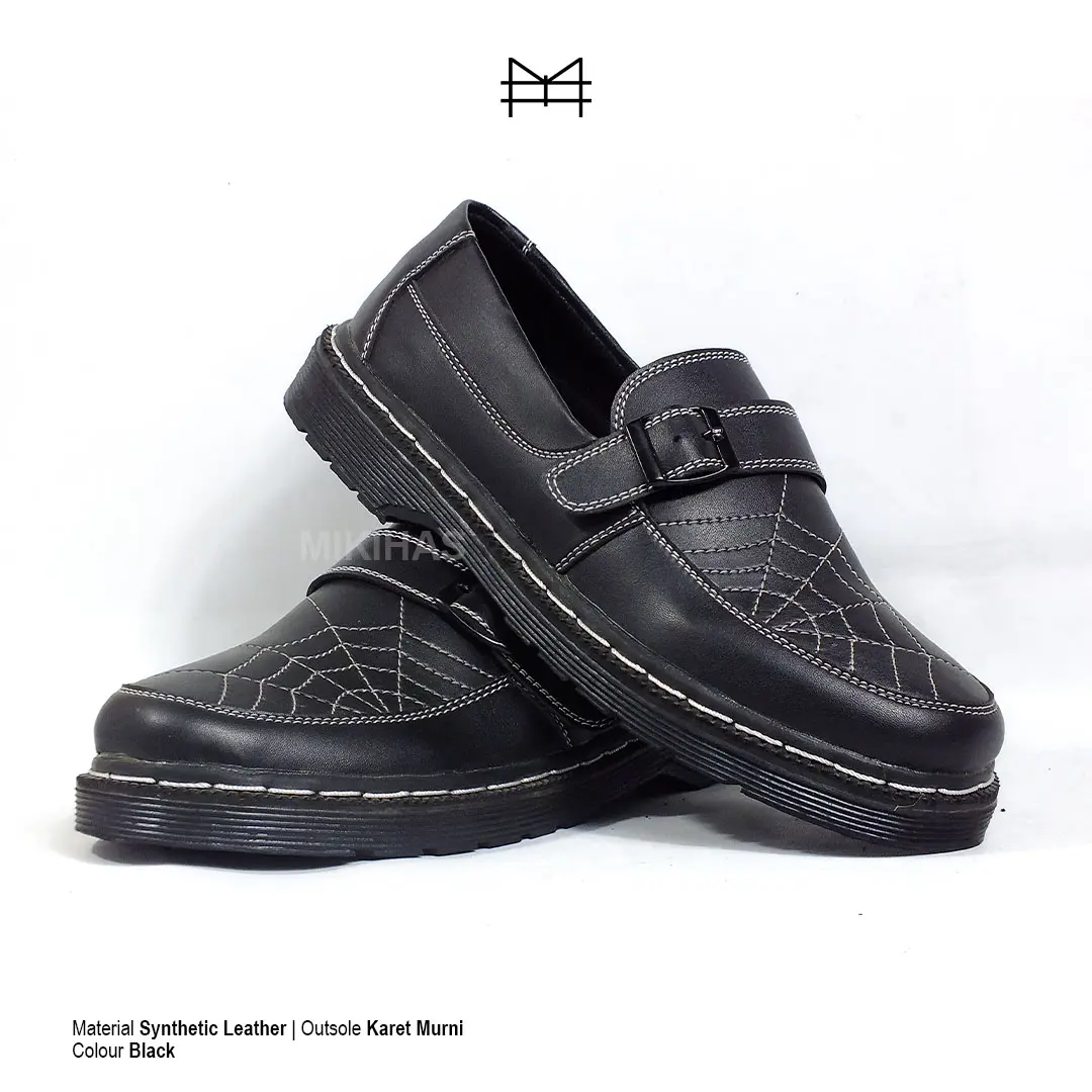 Mikihas R8 - Sepatu Loafers Pria Flat Shoes Outsole Karet Hitam antiselip - Kasual, Sneakers Pesta penny loafers  style outfit