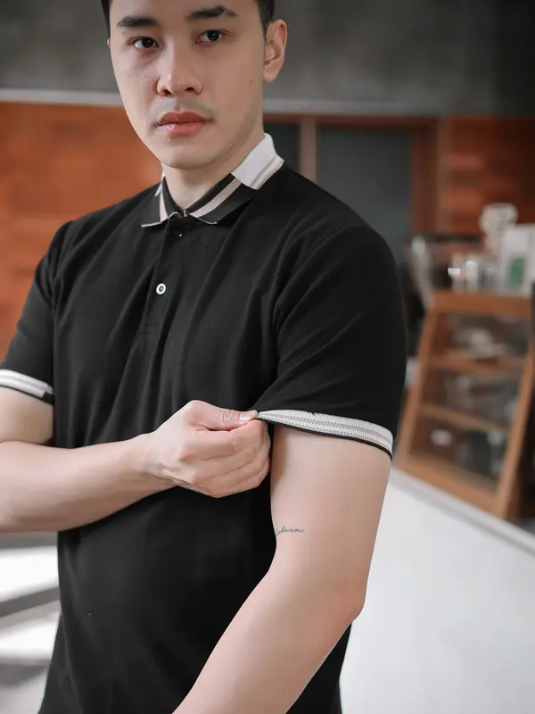 Polo Pria JUSTIN Pique Premium, By Bravo project Kerah Kaos 0