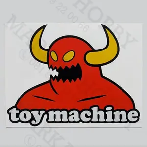 Stiker Skateboard Toy Machine Mascot