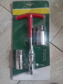 Product Review of Kunci busi flexible 16 21 mm set kunci busi t mobil motor spark plug socket - Alat pembuka busi kendaraan kunci T pasang copot busi set 3pcs kunci busi set from m**6 0