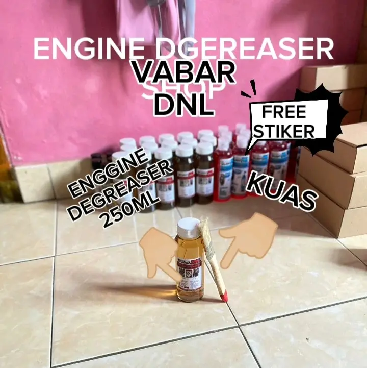engine dgereser, bisa untuk kotoran yang membandel, sudah 1 paket, ukuran 250ml