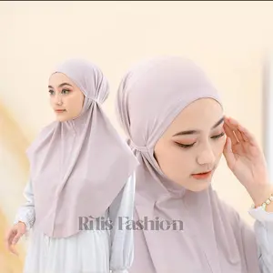 Bergo Instan Maryam Size M - Jilbab tali Santai Bahan Jersey/bergo tali Non Pad/kerudung maryam tali Lembut Nyaman Khimar Variasi