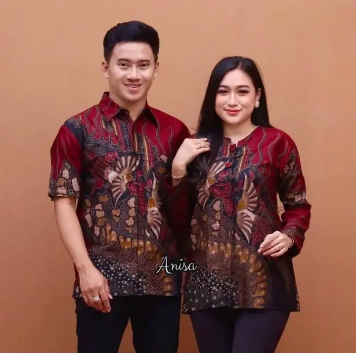 Batik Seragaman Baju Batik Blouse Dan Hem Modern Terbaru Piramid katun