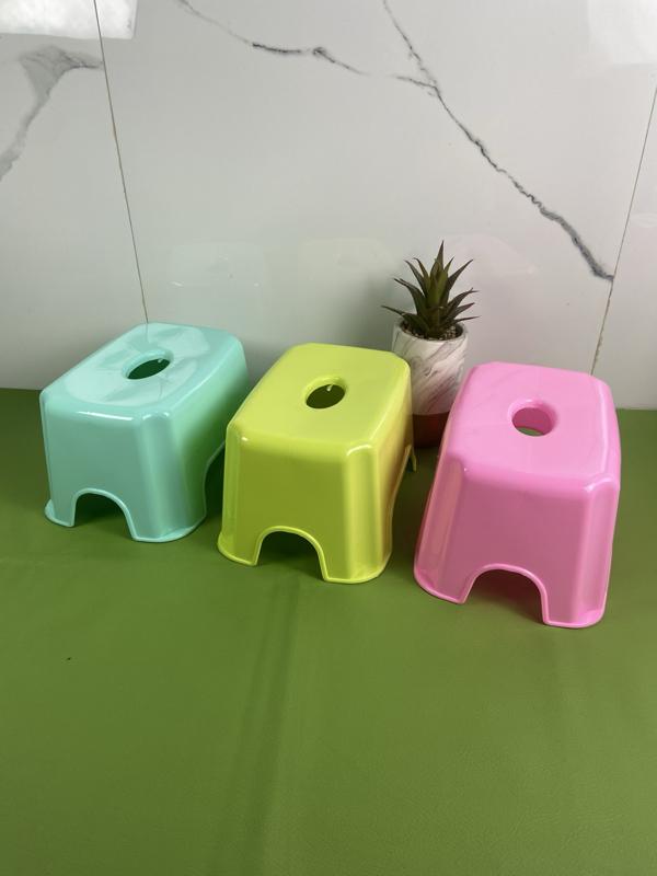 ( 3 PCS ) Kursi Segi Mini Zora Yoyo star BJ - 01 Tempat Duduk jongkok Kotak Kokoh Bangku Plastik