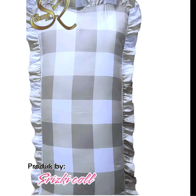 bantal cinta jumbo + sarung  Katun Rumbai uk 50 x 100 cm  empuk nyaman dan tebal FULL SILIKON HCS standar HOTEL Bed 4