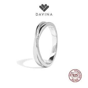 DAVINA Men Prince Ring Sterling Silver 925 - Cincin Pria Perak S925 Tunangan Nikah Lamaran