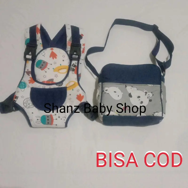 Set gendongan bayi depan multi tas kecil karakter Perlengkapan 8