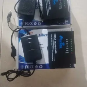 【Support POE】100Mbps 2F4E Converter 4 RJ45 2 SC Ethernet Fiber Converter non atau dengan adaptor 5V-12V power input