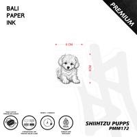 Gambar Bali Paper Ink Tato  Premium  SHIH ZU PUPPIES  PMM172 Stiker Tatto Tubuh Temporary 8cm x 6cm Kualitas Premium dari Bali Paper Ink Kota Denpasar 1 Tokopedia
