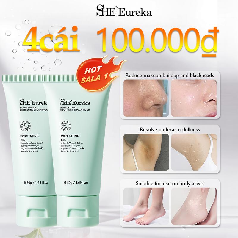4PCS 100.000₫ SHEEureka  gel tẩy tế bào chết kiểm soát dầu chiết xuất thảo dược cho mặt tẩy tế bào chết làm sạch sâu tẩy tế bào chết làm sạch lỗ chân lông thu nhỏ da mặt loại bỏ mụn đầu đen chăm sóc da 50g + 50g + 50g + 50g