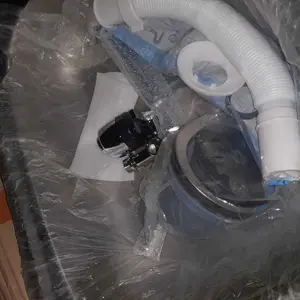 Bak Cuci Piring / Wastafel Cuci Piring 50x40cm Free Selang + Afur + Kran Angsa Fleksibel Stainless