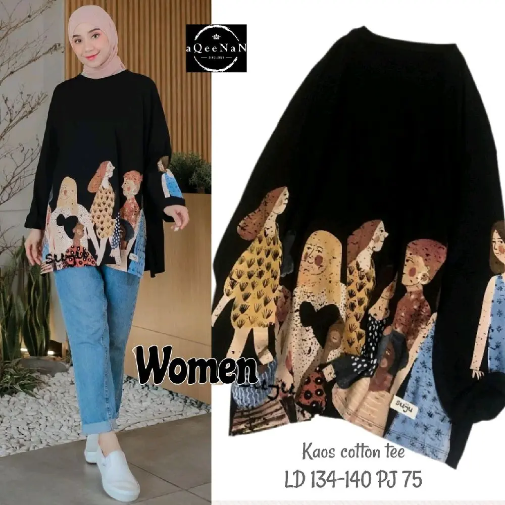 kaos Suju cottontee WOMEN LD 134cm Pj 75cm