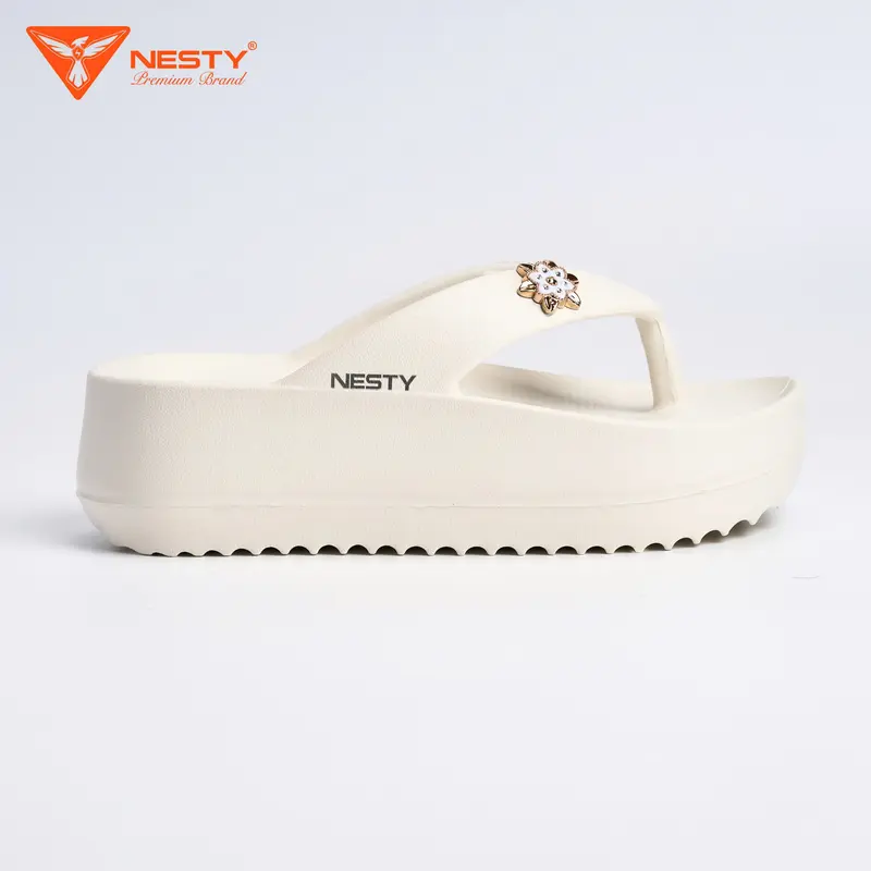Dép Xỏ Ngón NESTY Đế Cao Thời Trang Kiểu Dáng Basic Chất Liệu EVA Mềm Mại Thương Hiệu NESTY- NE08 2