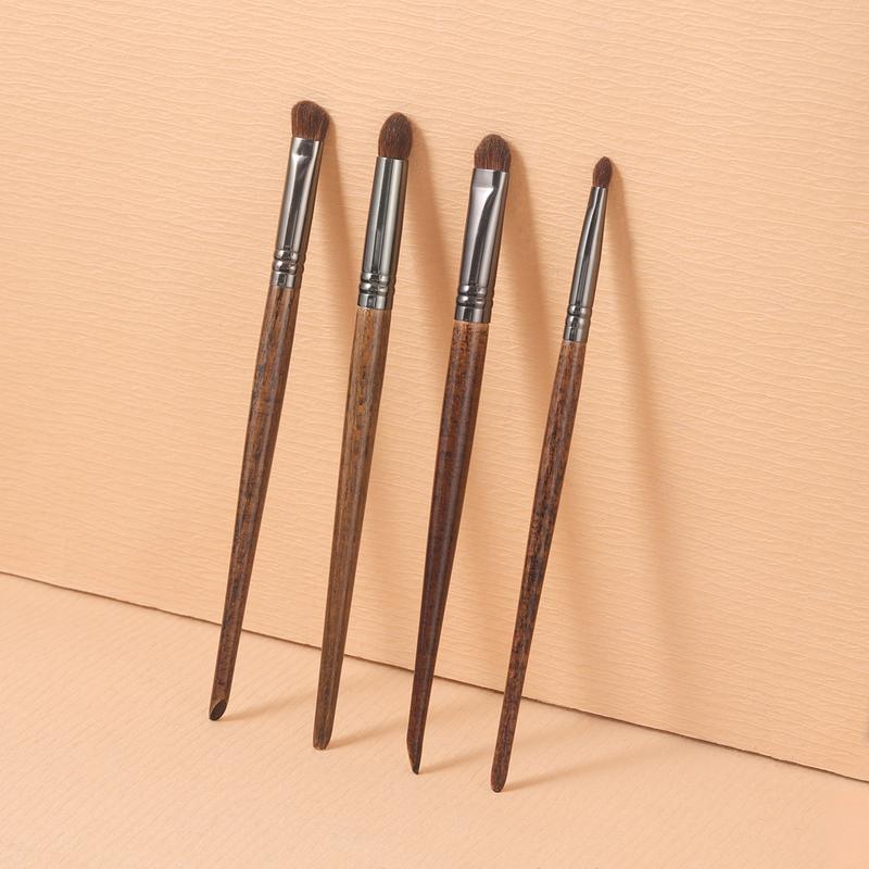  【OVW Bộ Cọ Trang Điểm OVW 4 cái Làm Bằng Lông Ngựa Vang Thích Hợp Để Vẽ Mắt Và Pha Trộn Dụng Cụ Mỹ Phẩm XQ13141520 