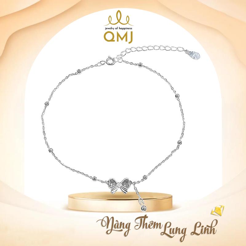 QMJ STORE - Q277 LẮC TAY NƠ QUÝ CÔ CHARM BI RƠI thời trang phụ kiện trang sức bạc 925 cao cấp lắc tay bạc nữ quà tặng người yêu