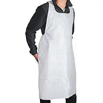 Apron Celemek Plastik Disposable LDPE Export Quality/Apron Celemek Plastik Bening Apron Disposable PE Alat Perlindungan Diri Baju Pendek Multifungsi Premium Awet 1