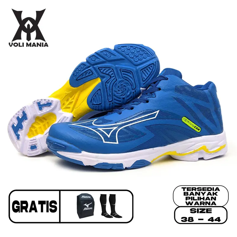 Sepatu Voli Mizuno Wlz 7 Wave Lightning Z 7 Pria Dan Wanita Unisex Sepatu Olahraga Size 36 - 43 6