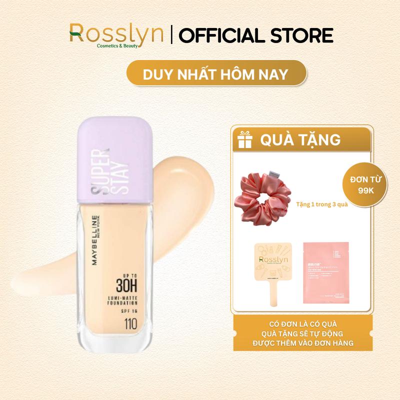 Kem nền bắt sáng Superstay Lumi Matte 30H che phủ siêu nhẹ mặt Maybelline New York 35ml MỚI