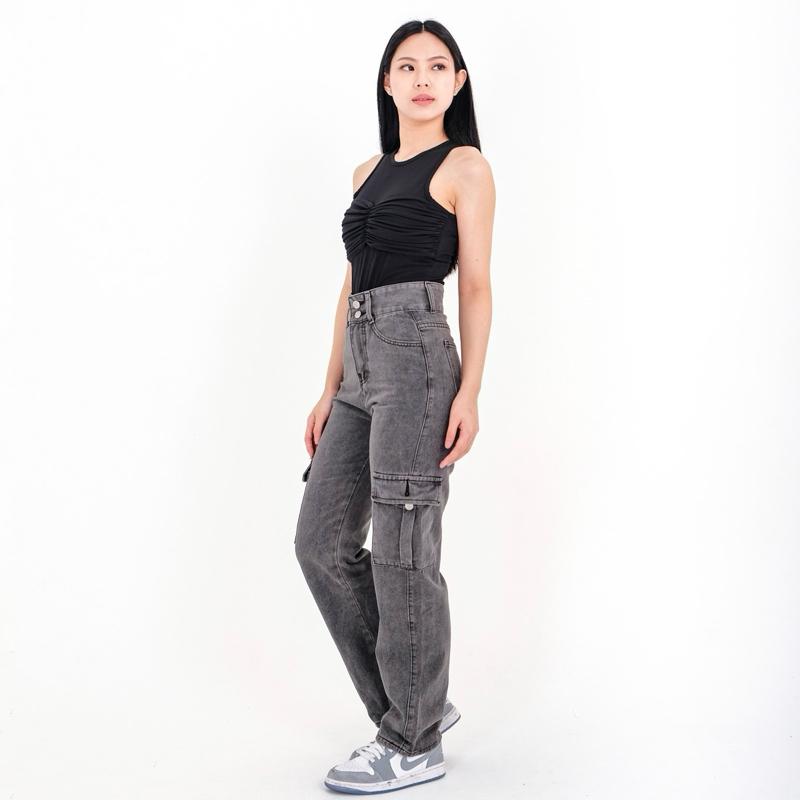 [LUXE.DLABEL] - Jeans 143 | Celana Panjang Highwaist Wanita Jeans Wanita Polos Ripped Jeans Highwaist Jeans Wanita Skinny Jeans Highwaist Baggy Wideleg Boyfriend 1