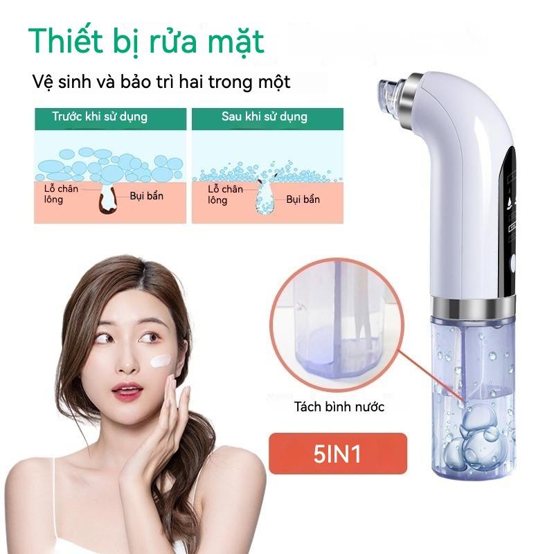Máy hút mụn cao cấp làm sạch lỗ chân lông có lực hút và màn hình LCD dễ dàng loại bỏ mụn đầu đen mụn cám phù hợp cho cả nữ và nam chăm sóc da máy  làm  sạch  lỗ  chân  lông  mặt 2