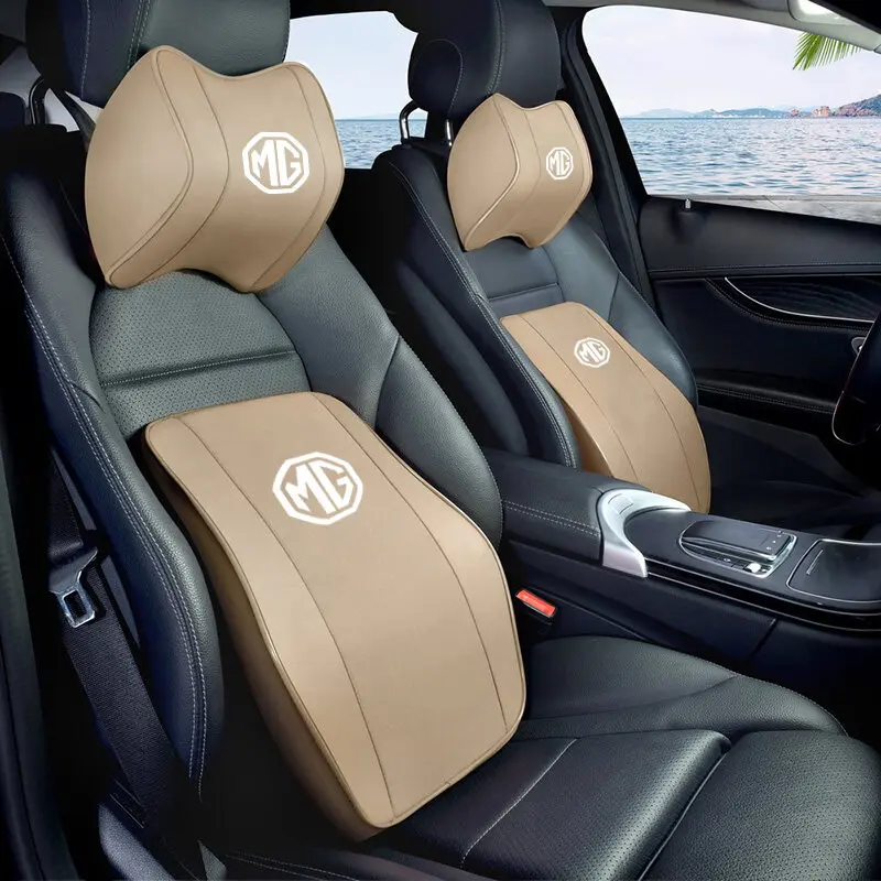 Tựa Đầu Ghế Ô Tô, MG3 MG5 MG6 MG7 MG TF ZR ZS ES HS GS HR, Hỗ Trợ Thắt Lưng, Gối Cổ Bông Nhớ Da, Hỗ Trợ Cổ Đầu, Thích Hợp Cho Du Lịch, Phụ Kiện Ô Tô Thoải Mái 7