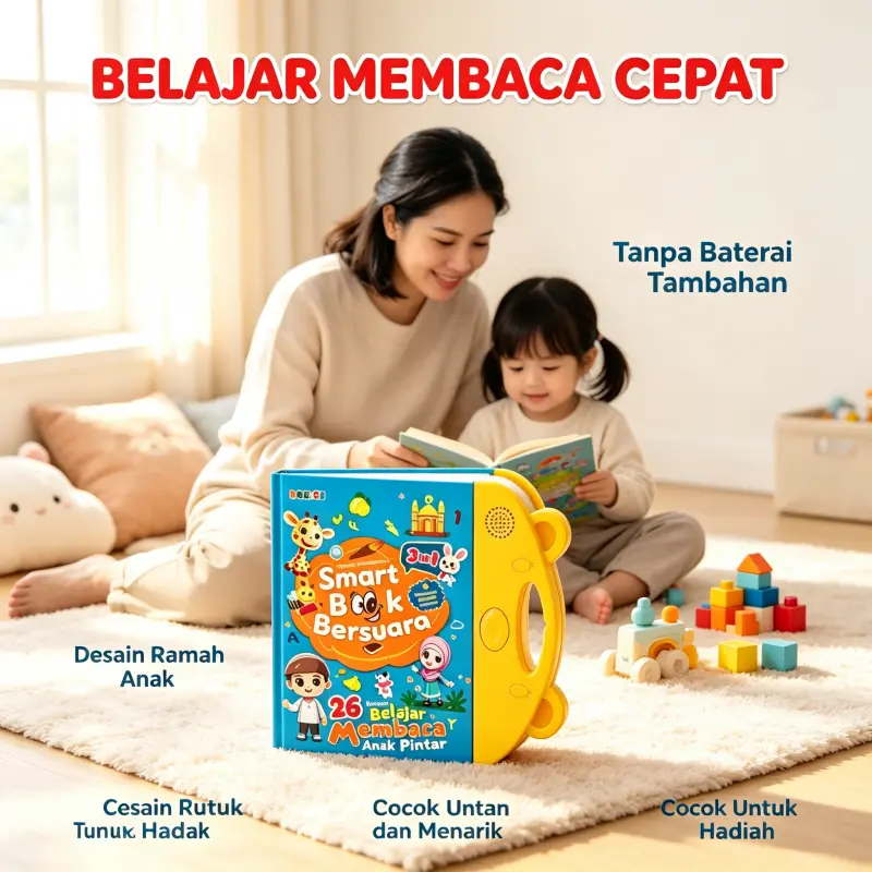 Mainan Anak Putra Main Seru Dinosaurus Transportasi Hewan Profesi Speaker Stereo Buku Interaktif Aman untuk Anak Bahasa Indonesia Inggris Mainan Favorit Putra Desain Menarik yang Disukai Anak-anak Mainan Pilihan Terbaik untuk Tumbuh Kembang (COD)