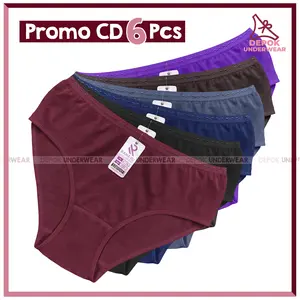 Celana Dalam Wanita Bahan Katun Bundle 6pcs / Celana Dalam Perempuan Katun / CD Wanita / CD Rahayu Size M L XL 3L 4L & 5L Celana Dalam Wanita Bahan Katun Bundle 6pcs / Celana Dalam Perempuan Katun / CD Wanita / CD Rahayu Size M L XL 3L 4L & 5L