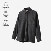 Gambar TENUE Kemeja Flannel Buttondown Lengan Panjang - Solid Dark Charcoal - M dari Tenue de Attire Kota Administrasi Jakarta Selatan 1 Tokopedia