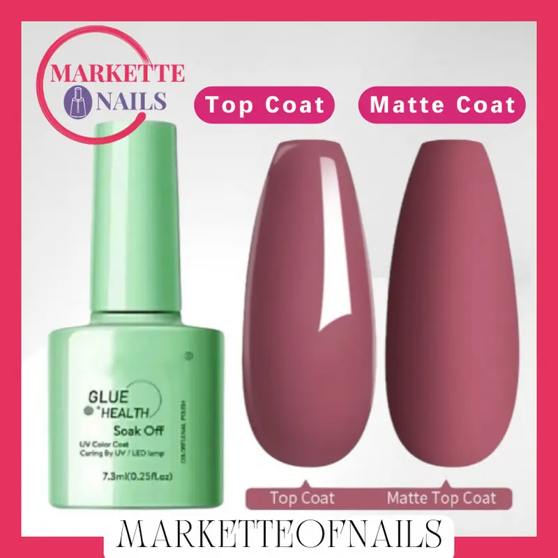 (BEST SELLER) BASE COAT TOP COAT MATTE COAT KUTEK HALAL SOAK OFF NAIL POLISH UV GEL CAT KUKU GEL POLISH KUTEK NAIL ART 1
