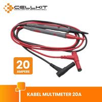 Gambar CELLKIT Kabel Multimeter Multitester Jarum Lancip 20A 10A - 10A dari CELLKIT Kota Surabaya 1 Tokopedia
