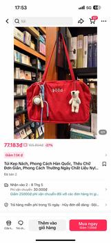 Product Review of Túi Kẹp Nách, Phong Cách Hàn Quốc, Thêu Chữ Đơn Giản, Phong Cách Thường Ngày Chất Liệu Nylon Màu Đỏ, Thời Trang, Thích Hợp Cho Nữ, Phong Cách Preppy, Dung Lượng Lớn, Túi Đeo Vai Đi Lại from T** H** t** c**i ** 0