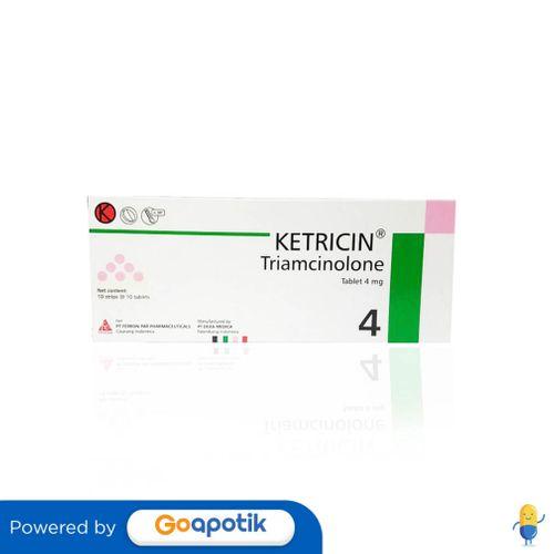 KETRICIN 4 MG BOX 100 TABLET
