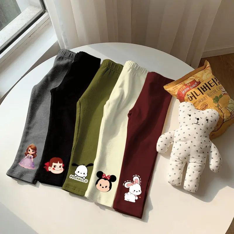 Pinpin Kids - Legging Anak Perempuan Motif Karakter Disney Lucu / Fashion Anak Perempuan 4