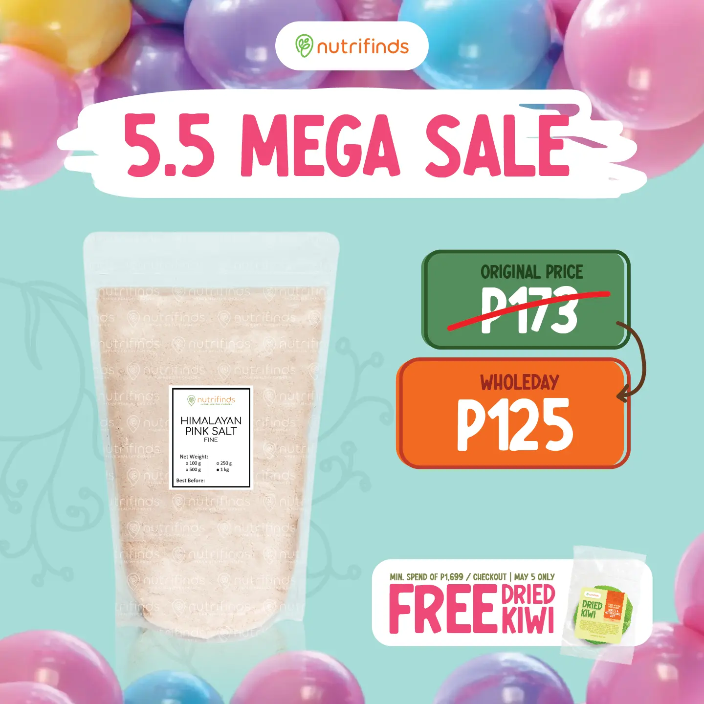 Nutrifinds Pink Himalayan Salt - Fine OR Granules - Bulk