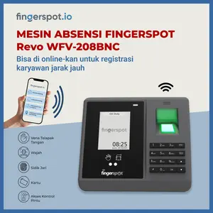 Fingerspot Revo WFV-208BNC | Mesin Absensi Vena Telapak Tangan | TCP/IP WiFi