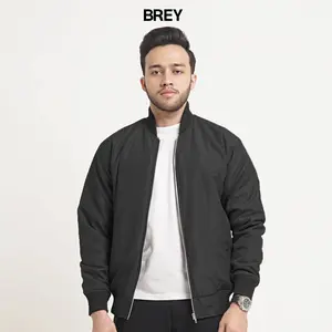 BREY Jaket Pria Bomber Parasut Busa Empuk