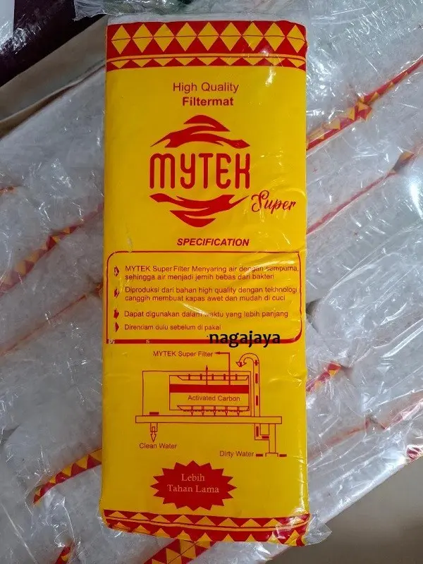 kapas kecil mytek busa media filter aquarium aquascape dan kolam ikan