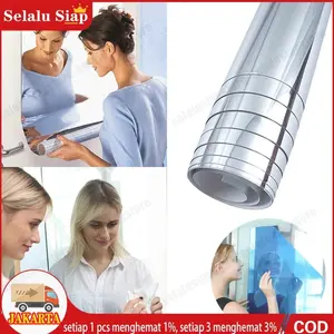 50*200CM Stiker Cermin Rias Dinding Cermin Sticker Dinding Wallpaper Tempel Anti Pecah Miror Dekorasi