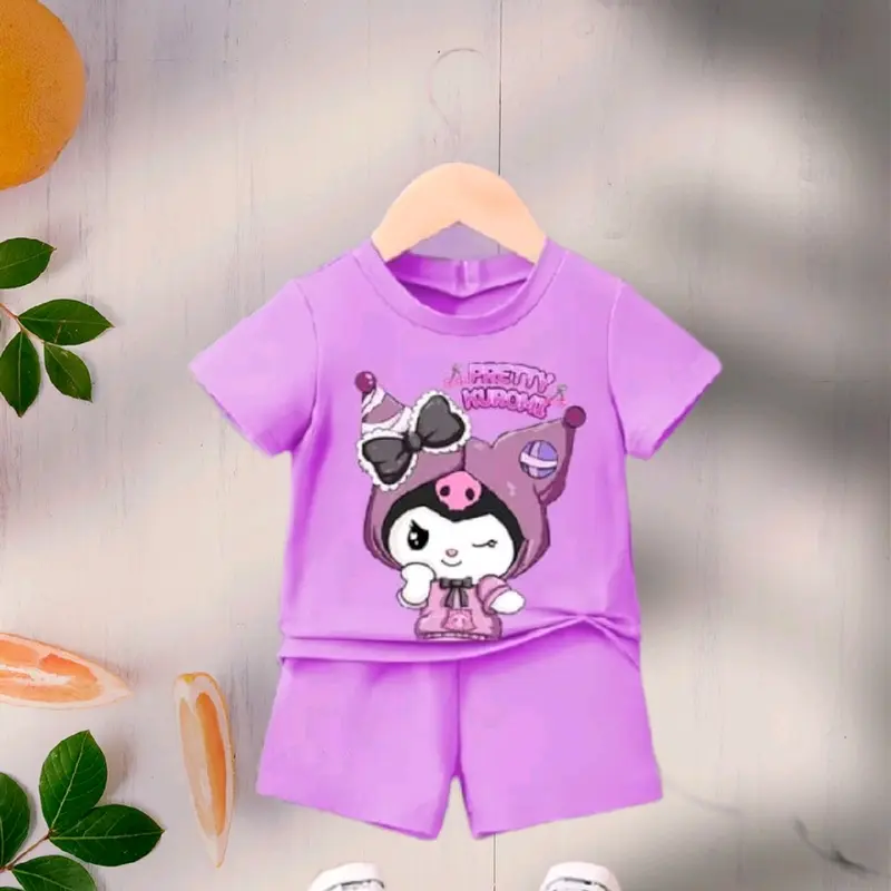 Baju setelan anak cewek cowok cotton combed/pakaian anak perempuan/fashion anak usia 4-11 tahun 1