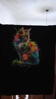 Product Review of 3DimensionWear T-Shirt 3D Abstract Art Cat - DT0037 from a**9 0