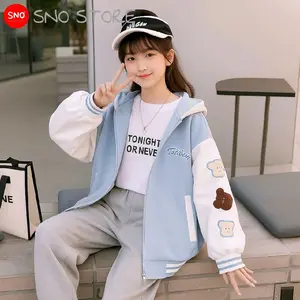 Jaket Hoodie Anak Perempuan Laki Laki Tahhep Varsity Jacket Umur 1-18 Tahun Tebal Gratis Nama Fashion Korea Laki-Laki Perempuan Cowok Cewek