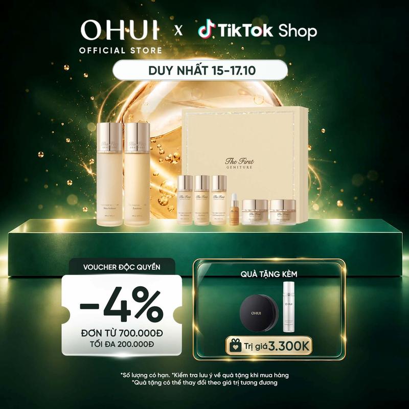 [OHUI Official] [Limited Edition] Bộ dưỡng chất 9 món tăng cường tế bào gốc tái sinh làn da toàn diện 6pcs set 410ml